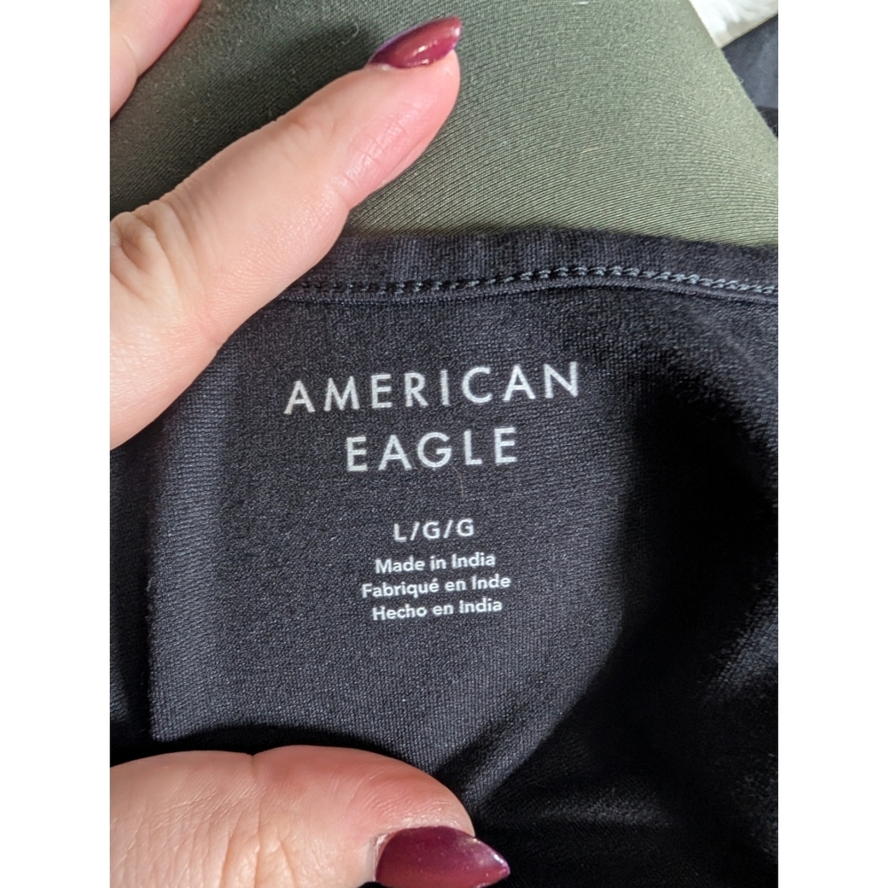 American Eagle Outfitters Black Stretchy Tank Sleeveless Lined Midi Dress Large - Picture 5 of 10